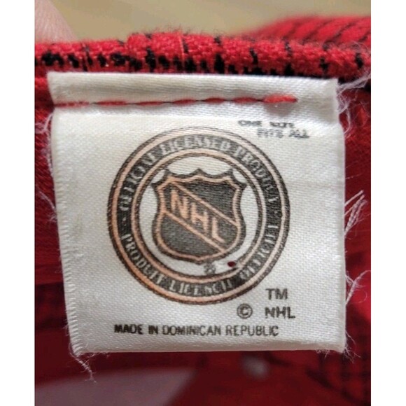 Vintage New Jersey Devils Hat NHL Logo Athletic Grid Hockey Cap Strapback Red - Picture 5 of 6